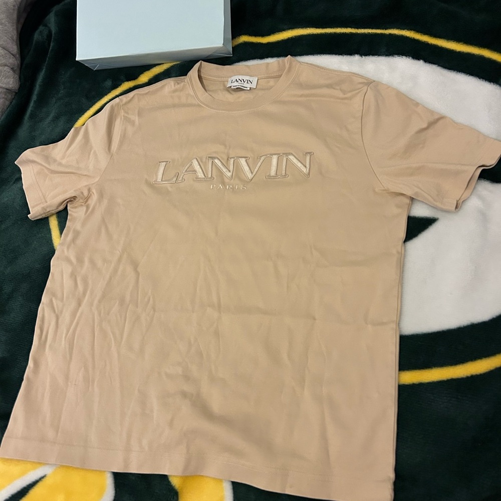 Lanvin Men's Tan Short Sleeve Tee